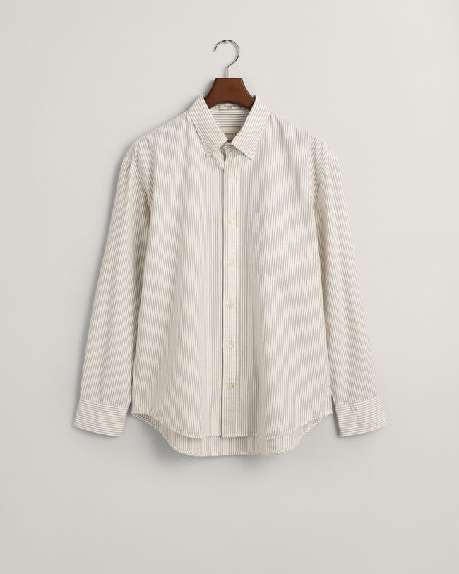 Camisa Oxford Archive &agrave;s riscas relaxed fit