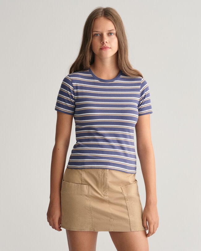 T-shirt &agrave;s riscas Teen Girls