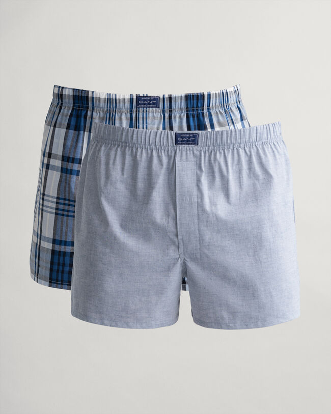 Pack de dois boxers Oxford & Check