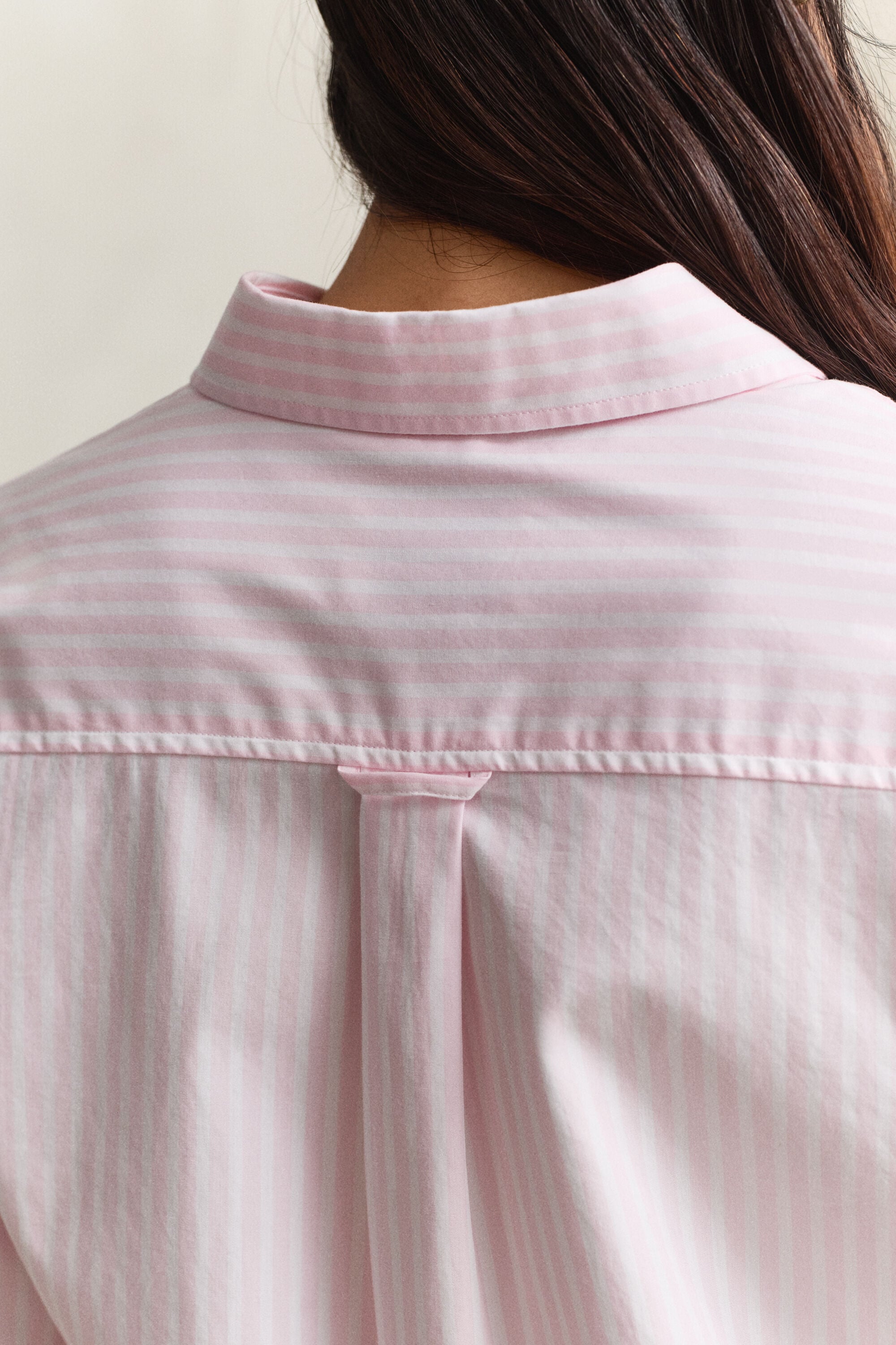 Camisa em popelina às riscas Classic regular fit