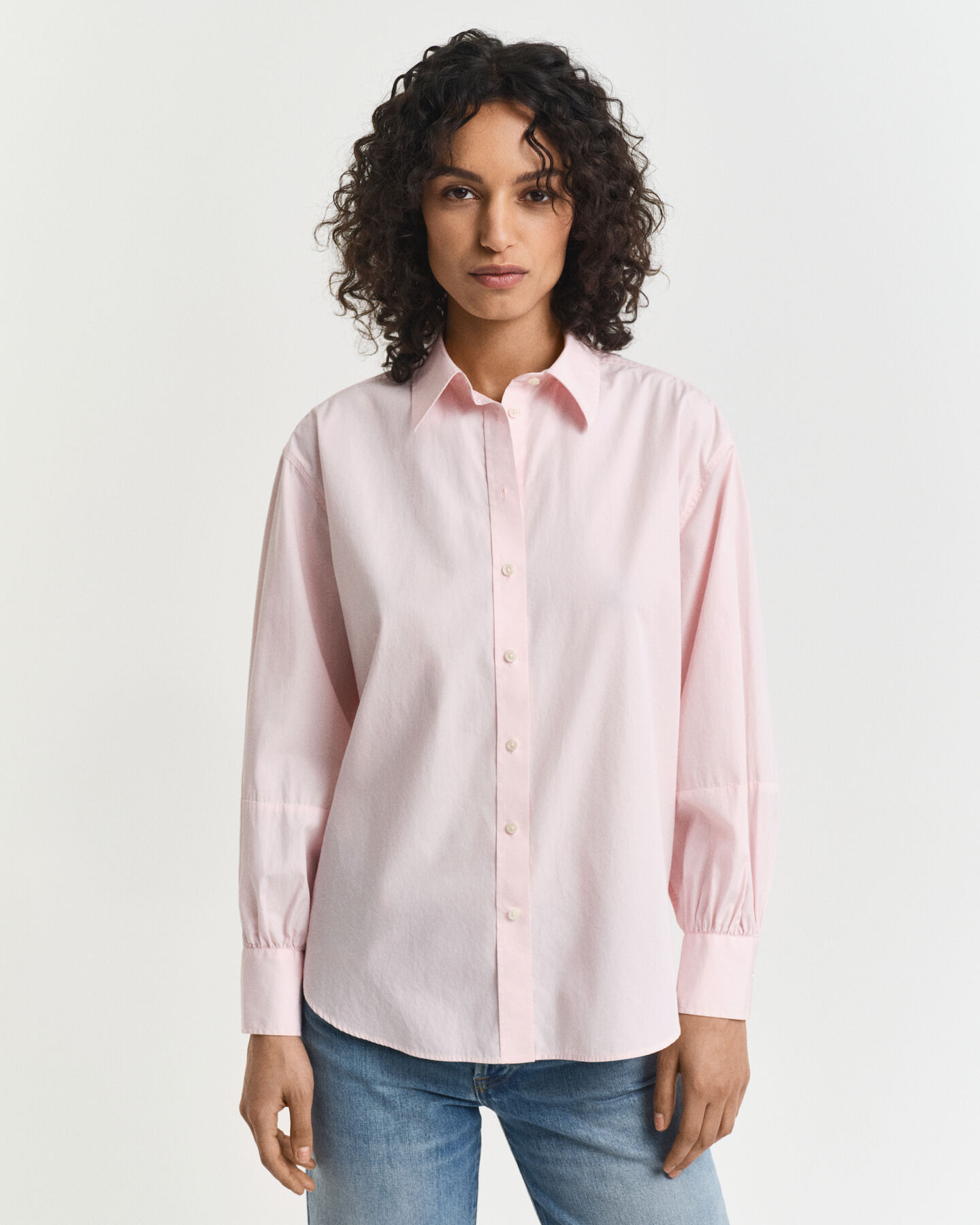 Camisa com mangas volumosas relaxed fit