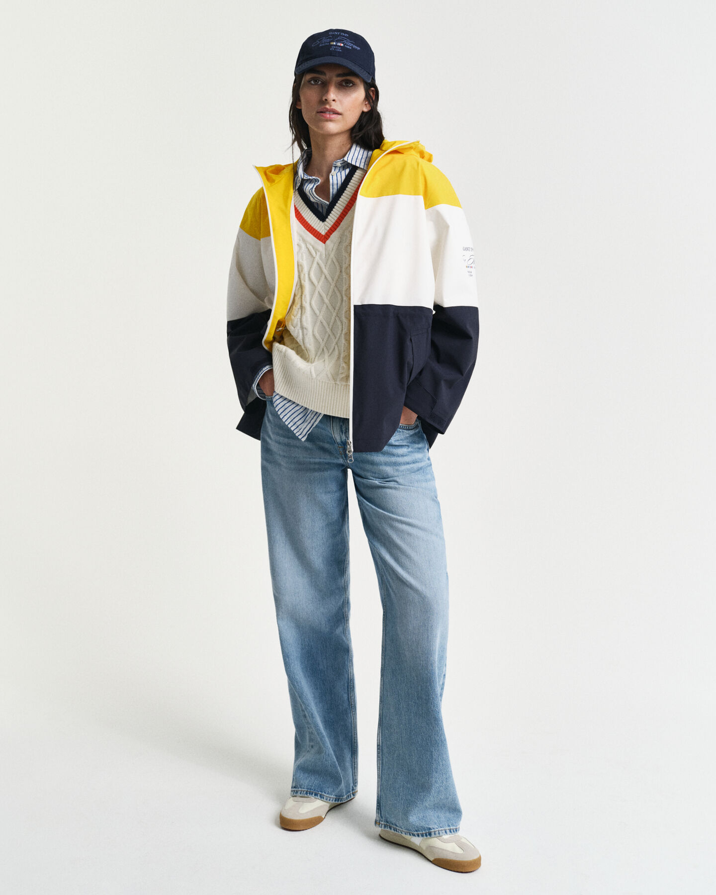 Blusão com bloco de cor Sailing