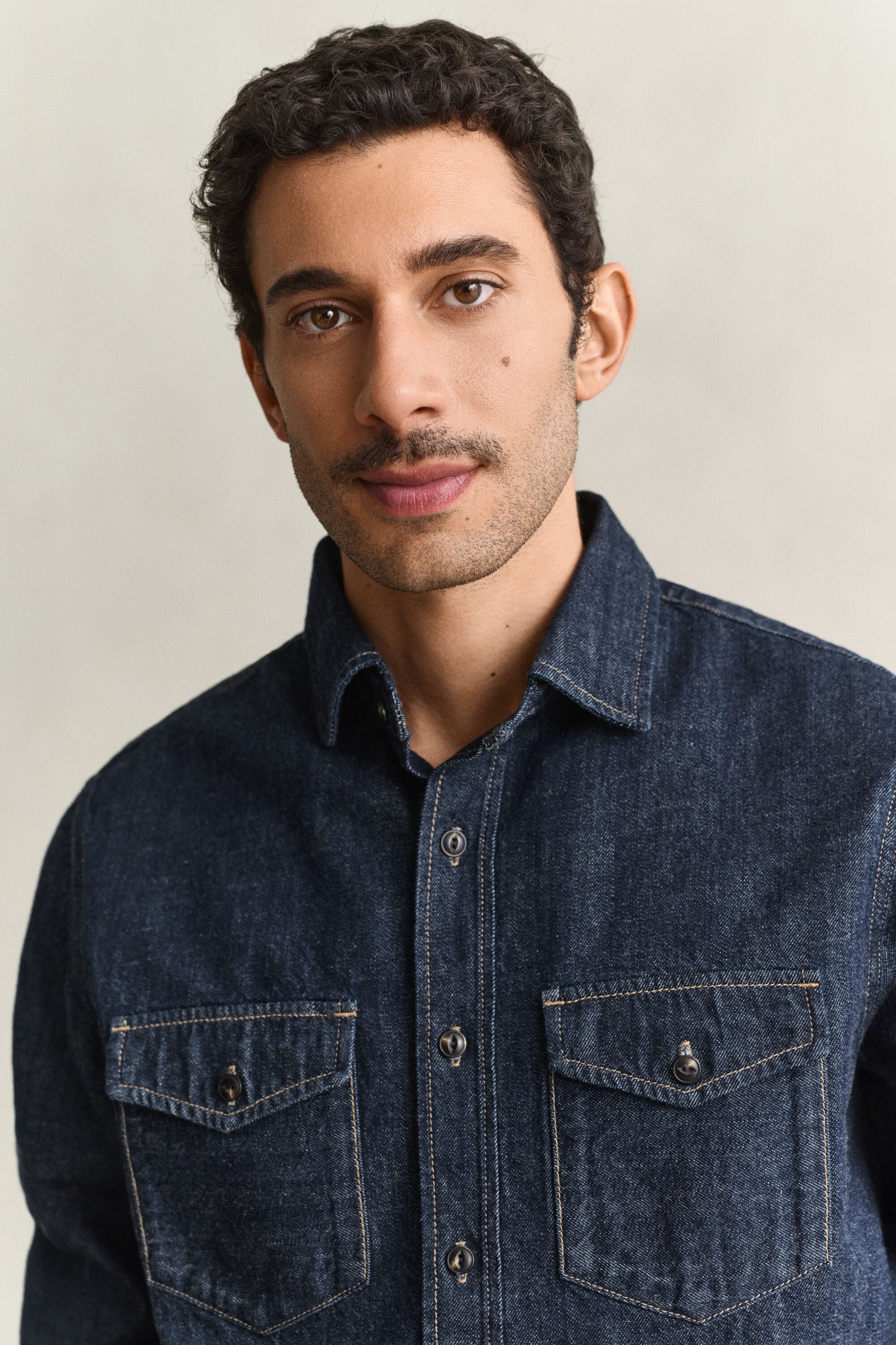 Camisa de ganga Selvedge
