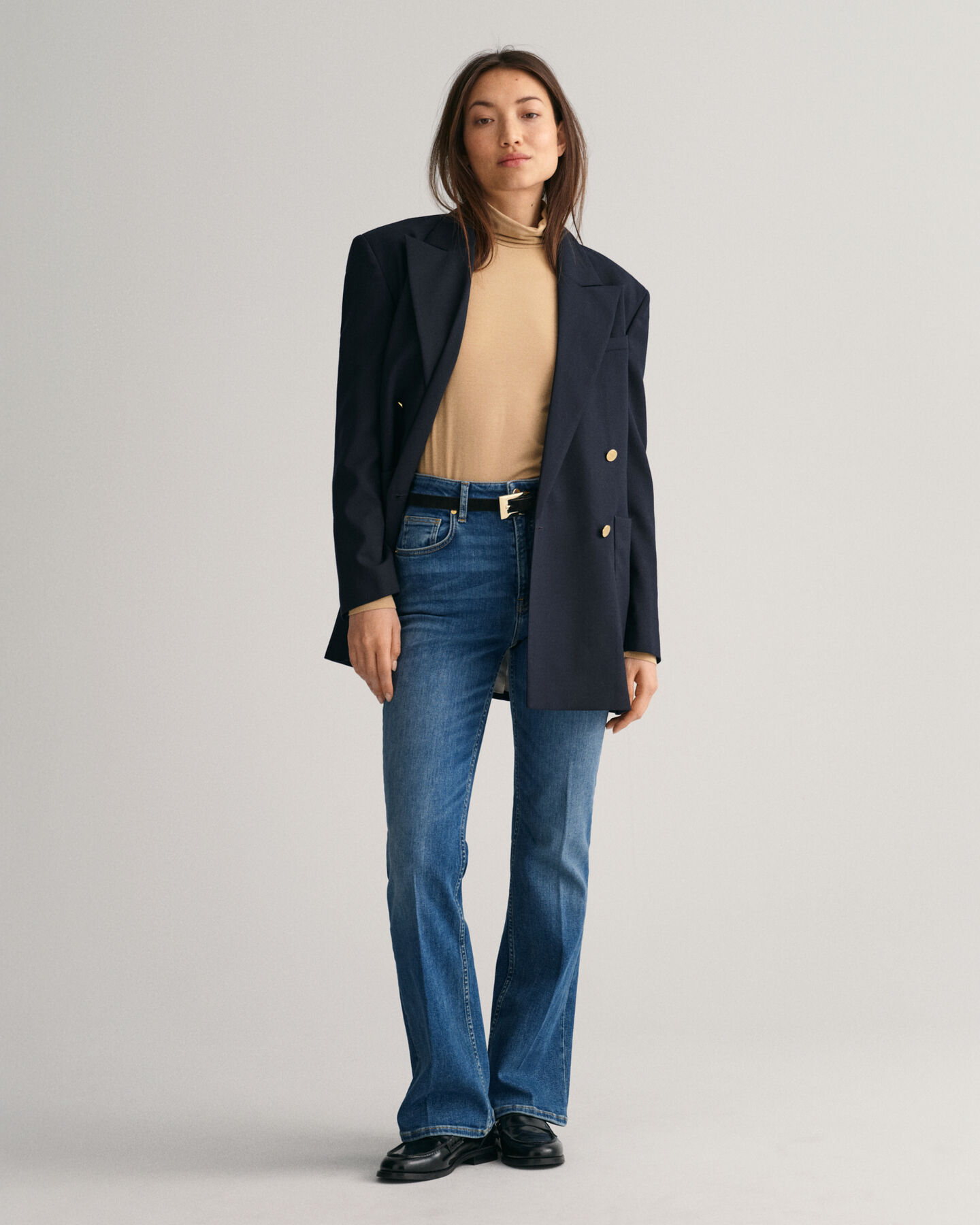 Camisola de manga comprida com gola alta