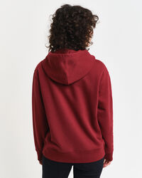 Sweatshirt com capuz e grafismo pequeno