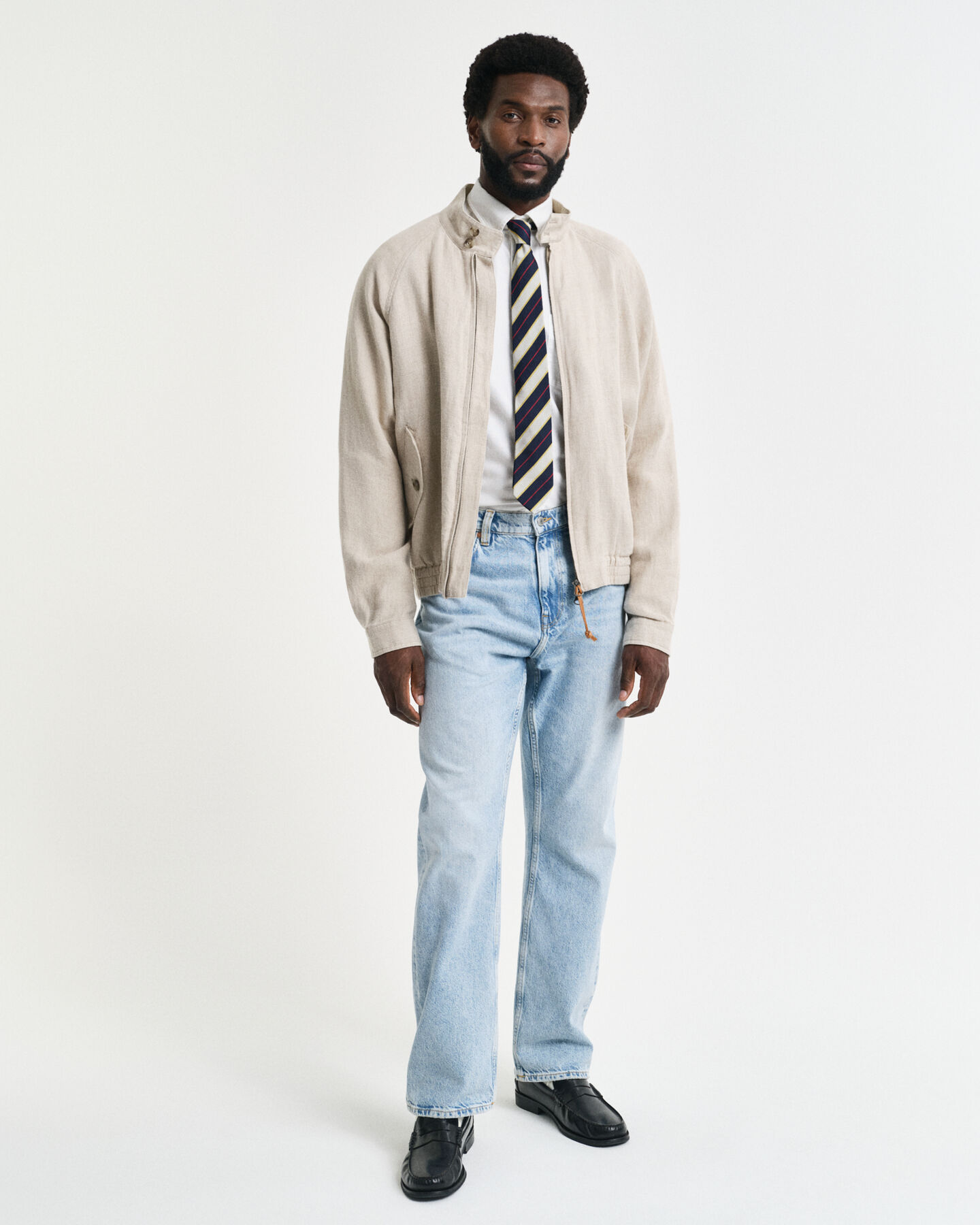 Casaco Harrington em linho