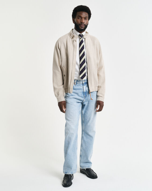 Casaco Harrington em linho