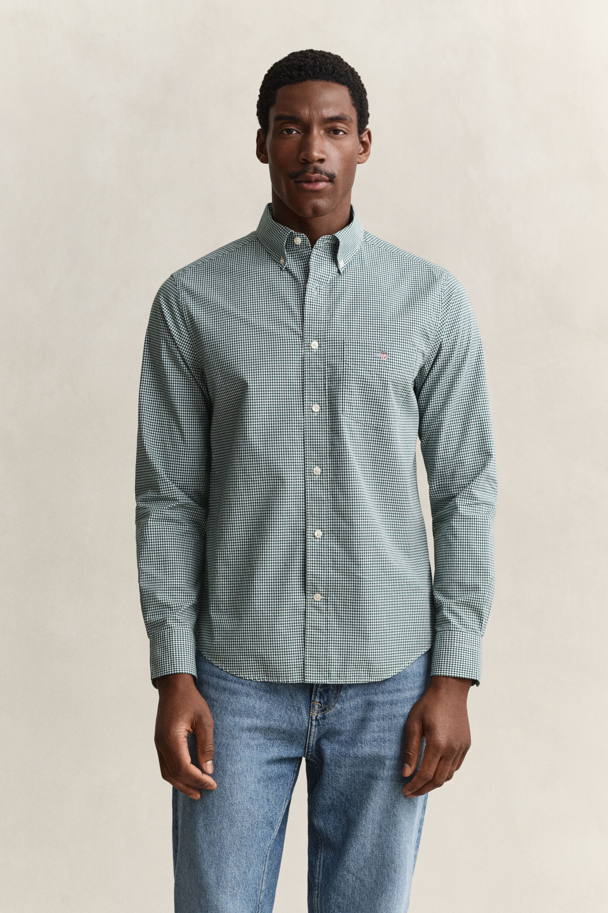 Camisa em popelina Gingham Classic