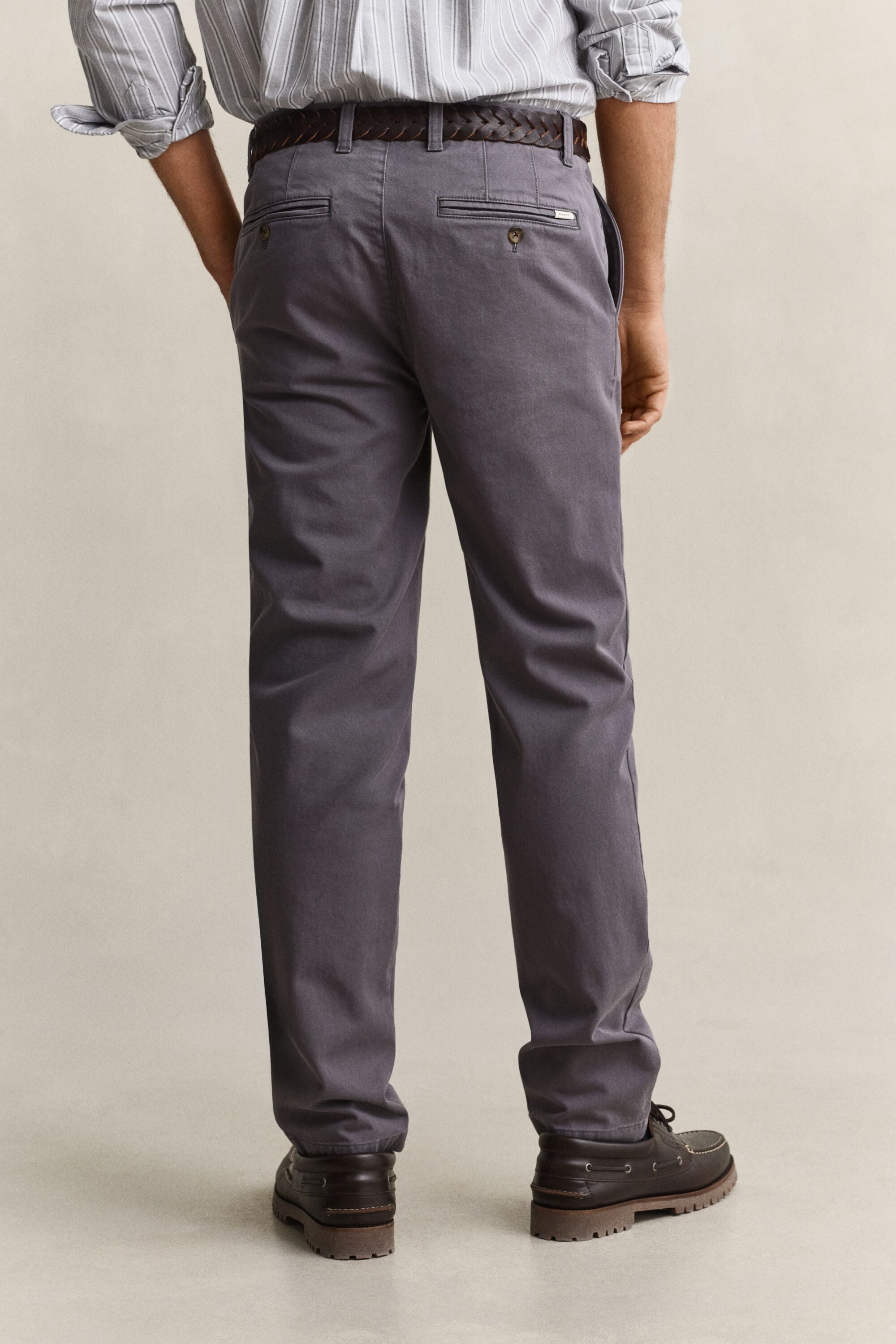 Calças chino confortáveis slim fit