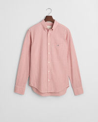 Camisa Seersucker às riscas regular fit