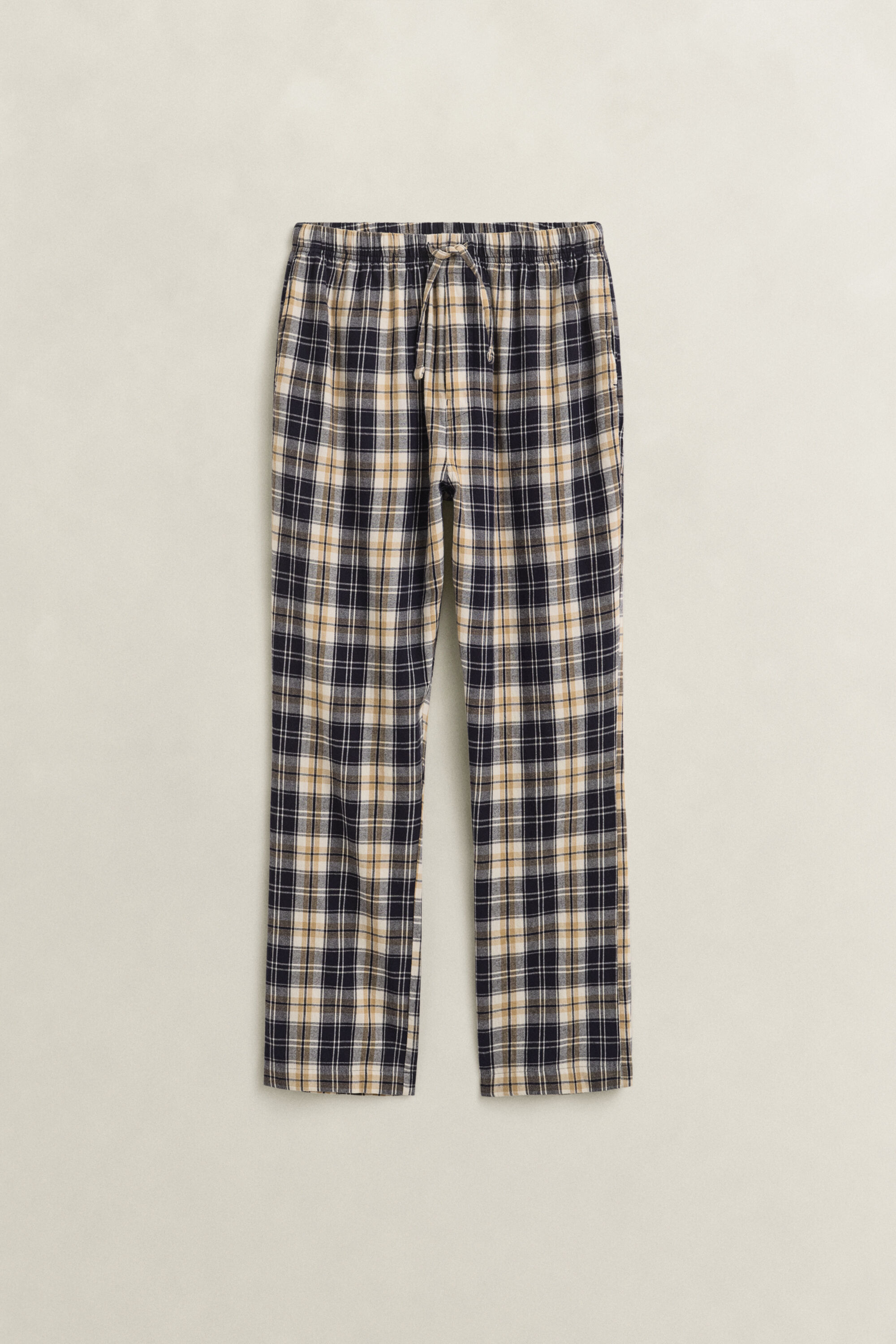 Calças de pijama com padrão de xadrez