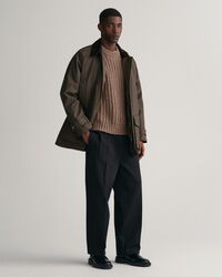 Blusão em algodão com acabamento encerado