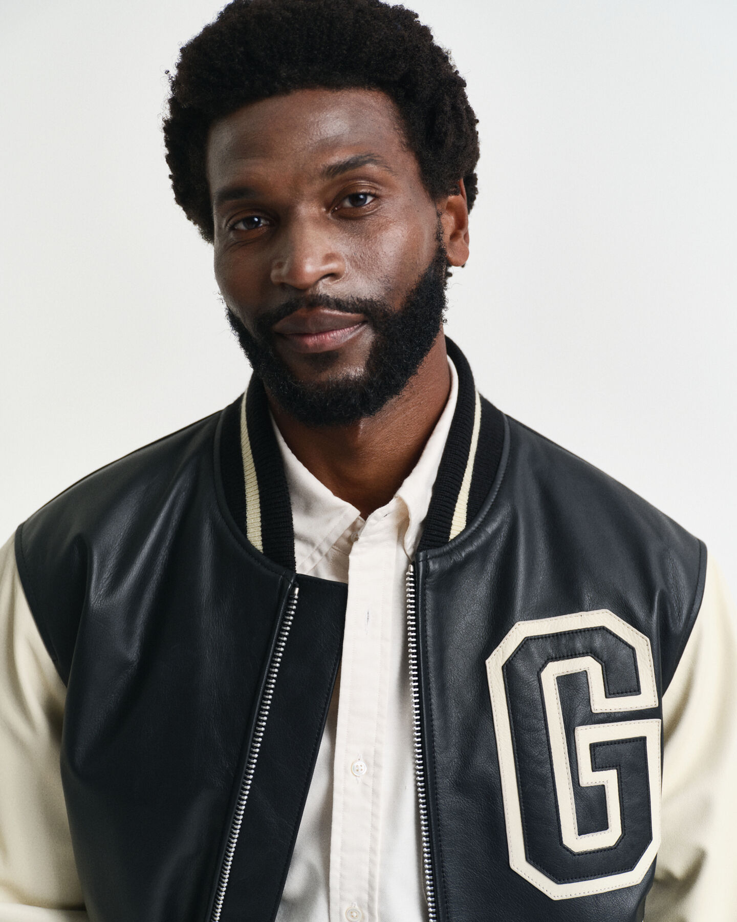 GANT Varsity Jacket em pele