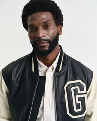 GANT Varsity Jacket em pele