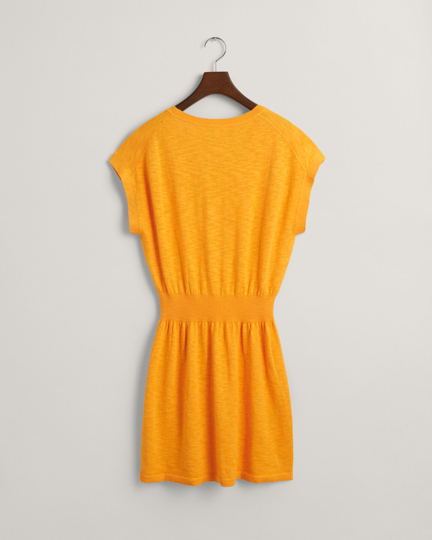 Vestido em mistura de linho