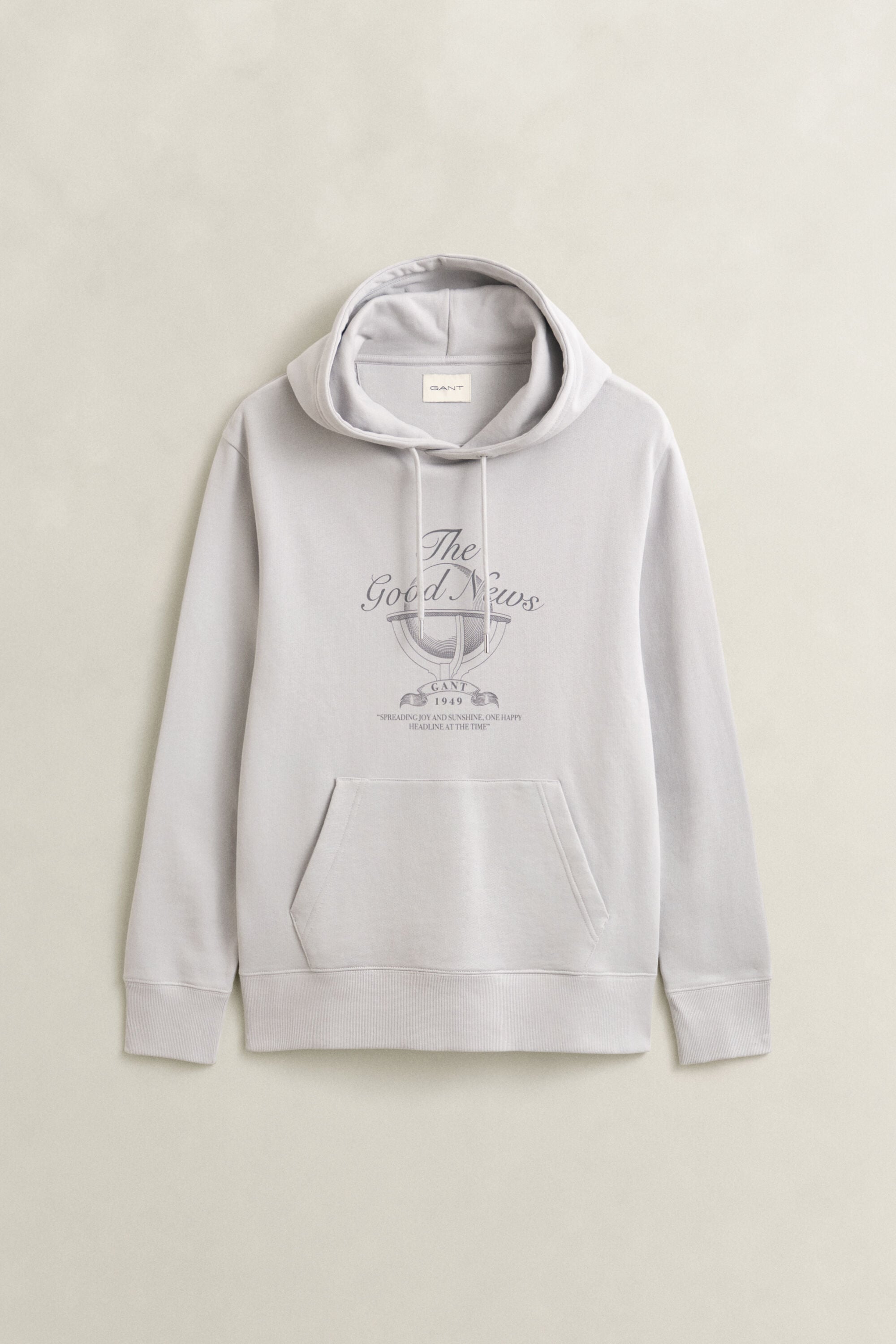 Sweatshirt com capuz e grafismo sazonal