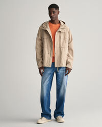 Casaco Windbreaker em algodão