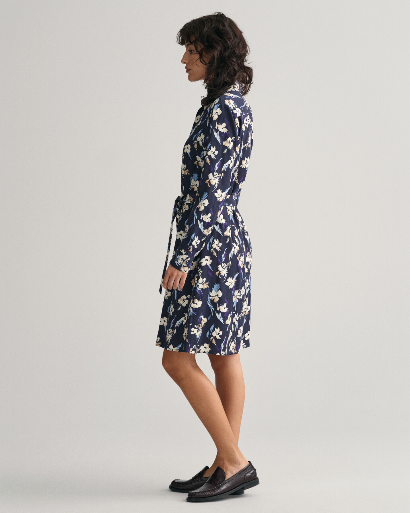 Vestido-camisa com estampado Floral