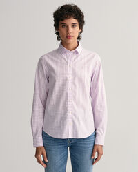 Camisa em popelina gingham regular fit