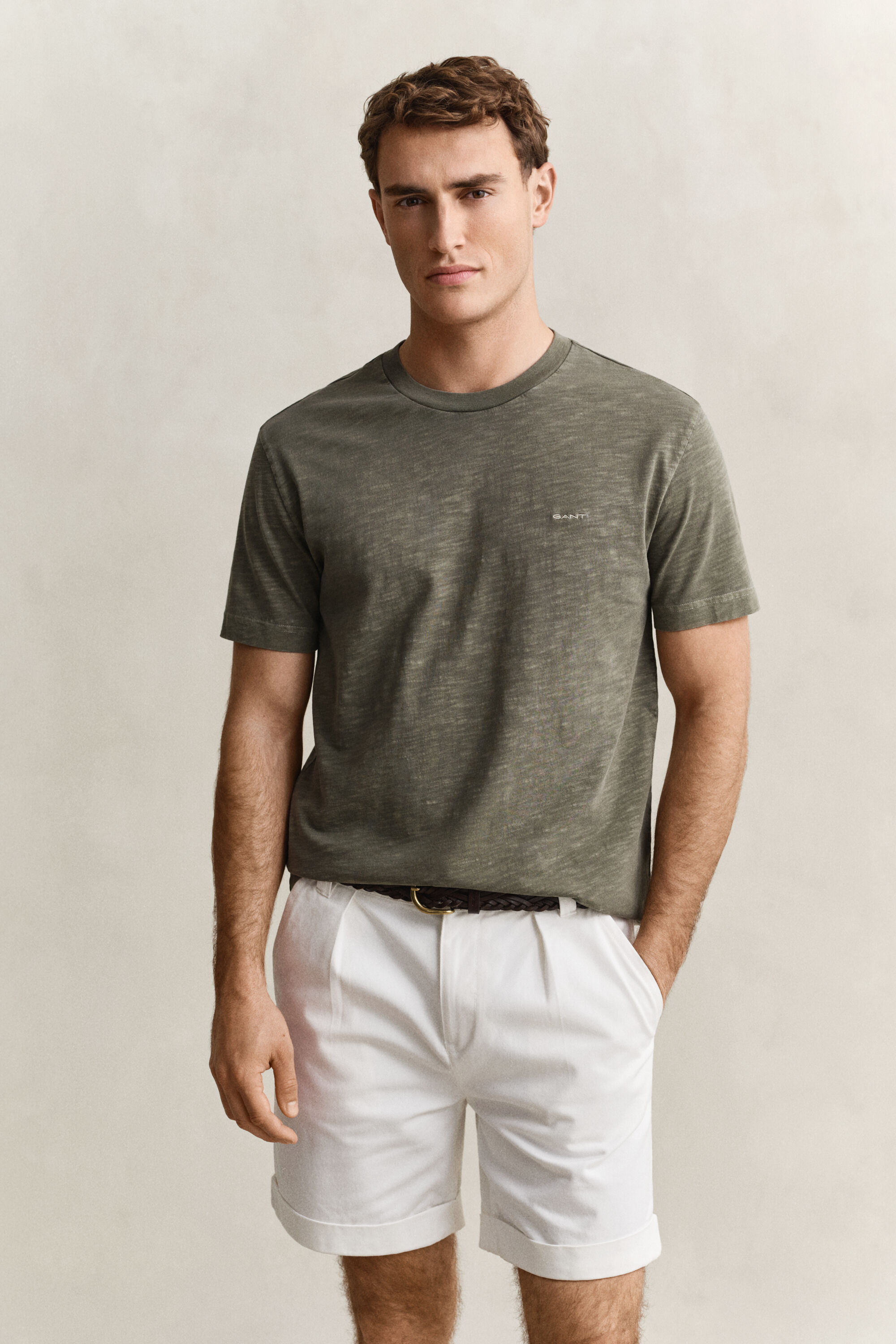 T-shirt com efeito desgastado