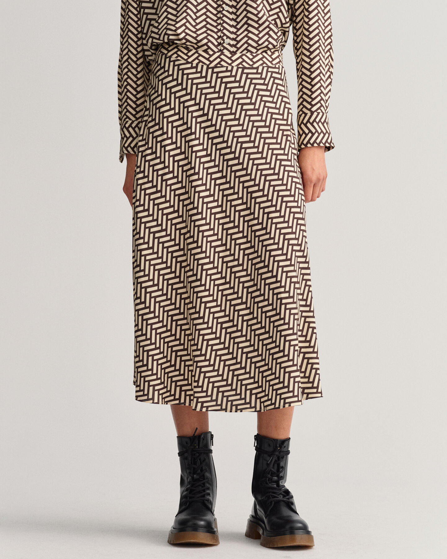 Saia evasê Geometric