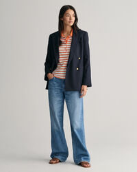 Polo em algod&atilde;o piqu&eacute; &agrave;s riscas Shield