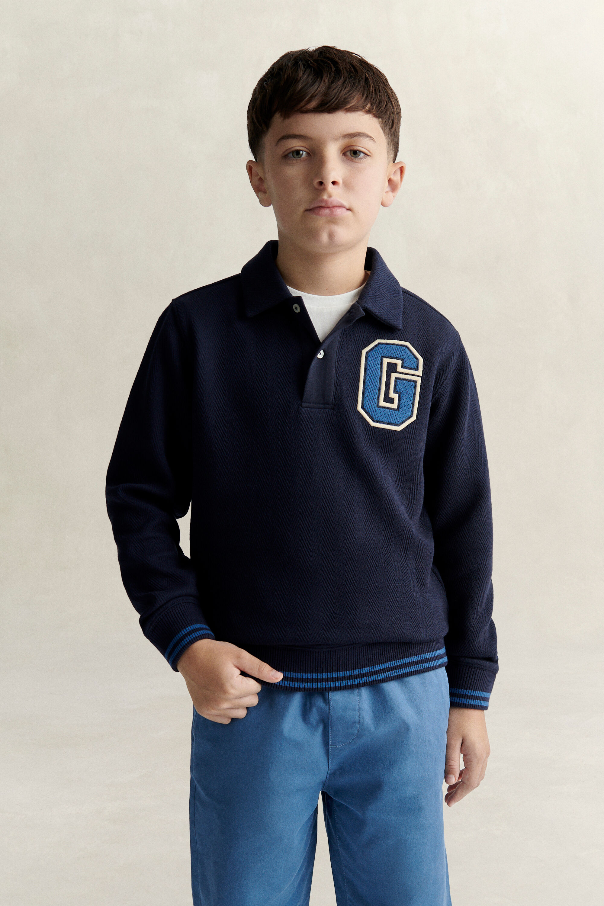 Sweatshirt com colarinho Teen Boys