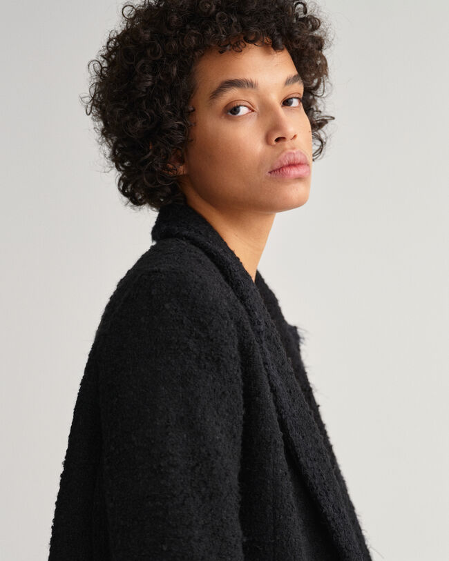 Casaco tipo blazer em tweed