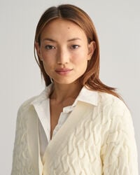 Casaco de malha em algodão Texture