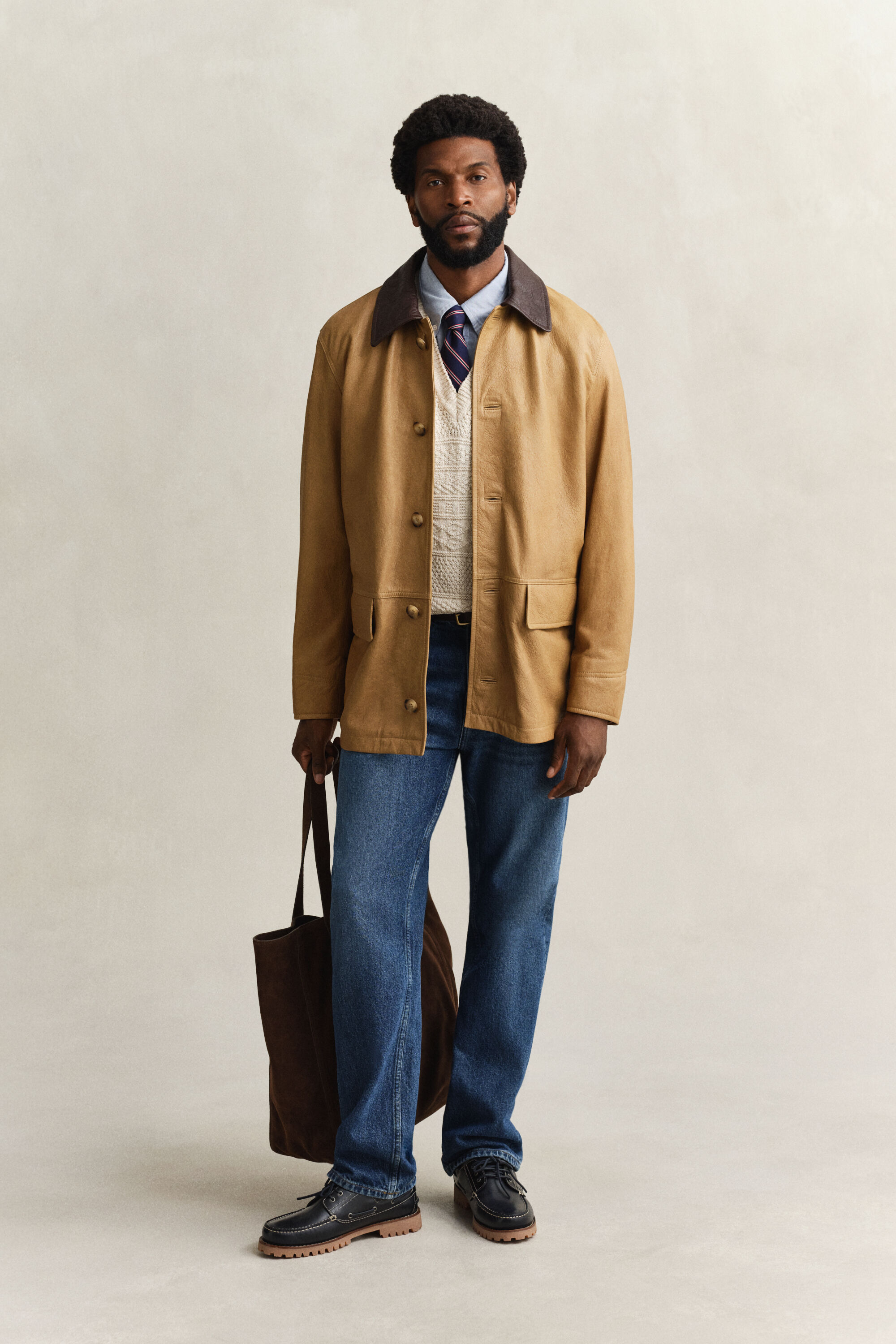 Casaco Decker em pele