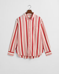 Camisa às riscas largas Seersucker relaxed fit