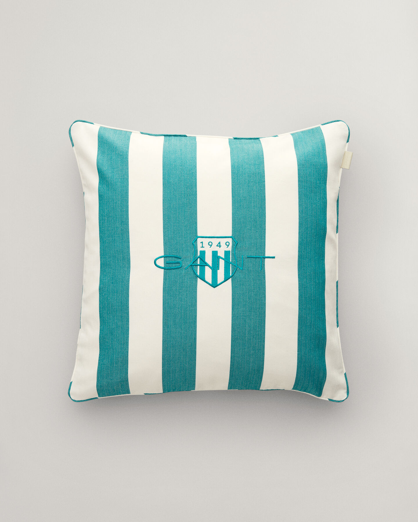 Striped Archive Shield Cushion