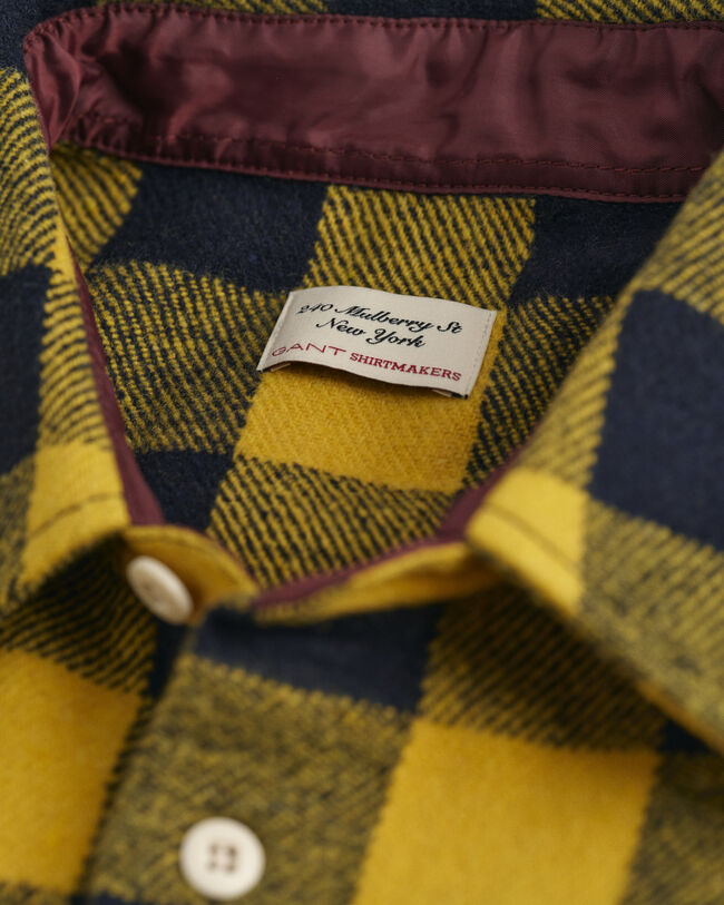 Sobrecamisa Buffalo em mistura de l&atilde;