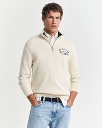 Camisola de malha com meio fecho de correr Nautical Flags