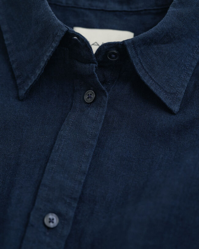 Vestido-camisa em linho