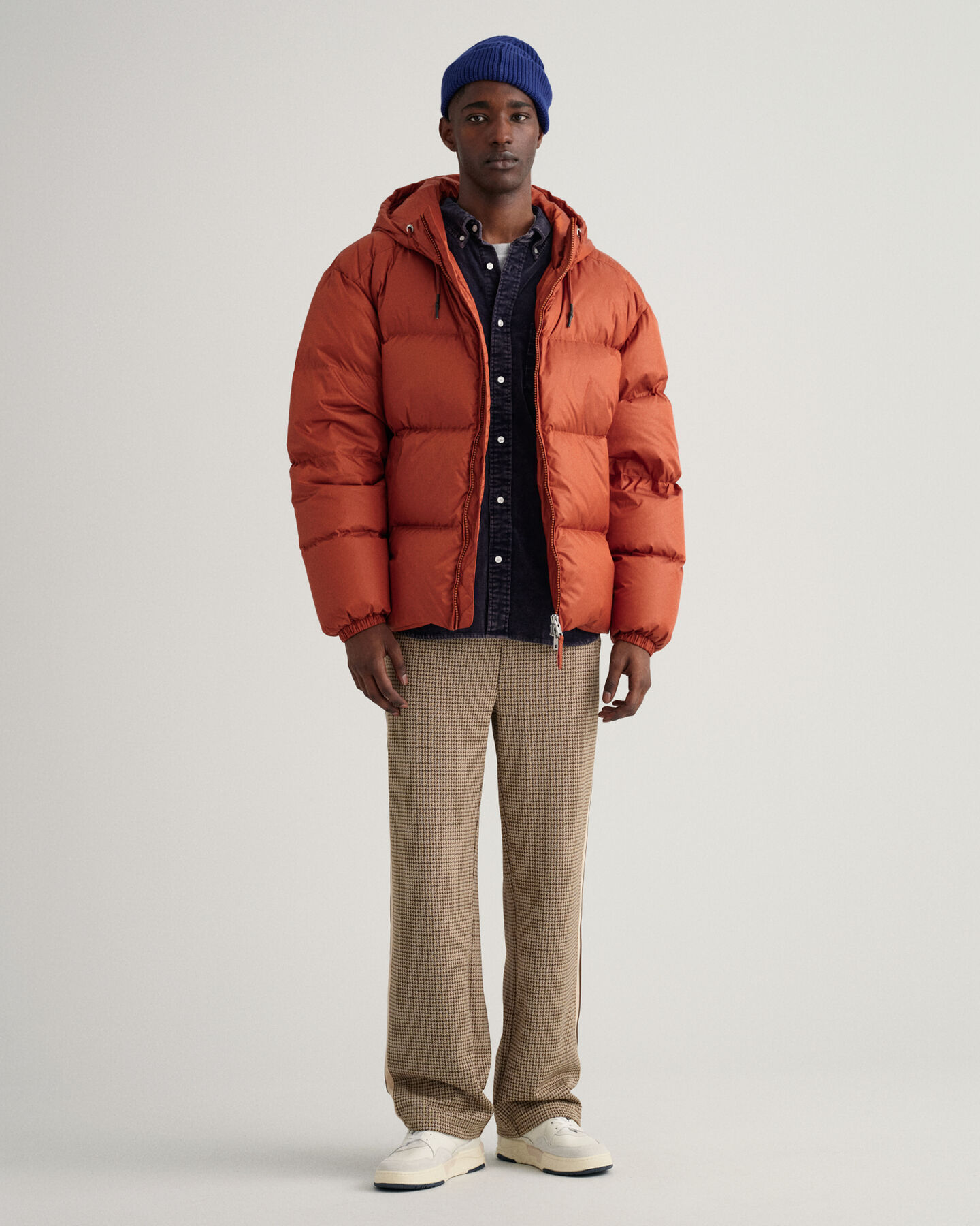 Camisa em bombazina com uma lavagem intensa relaxed fit