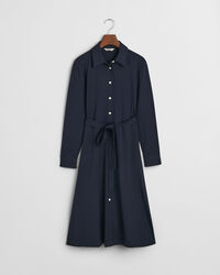 Vestido-camisa em jersey