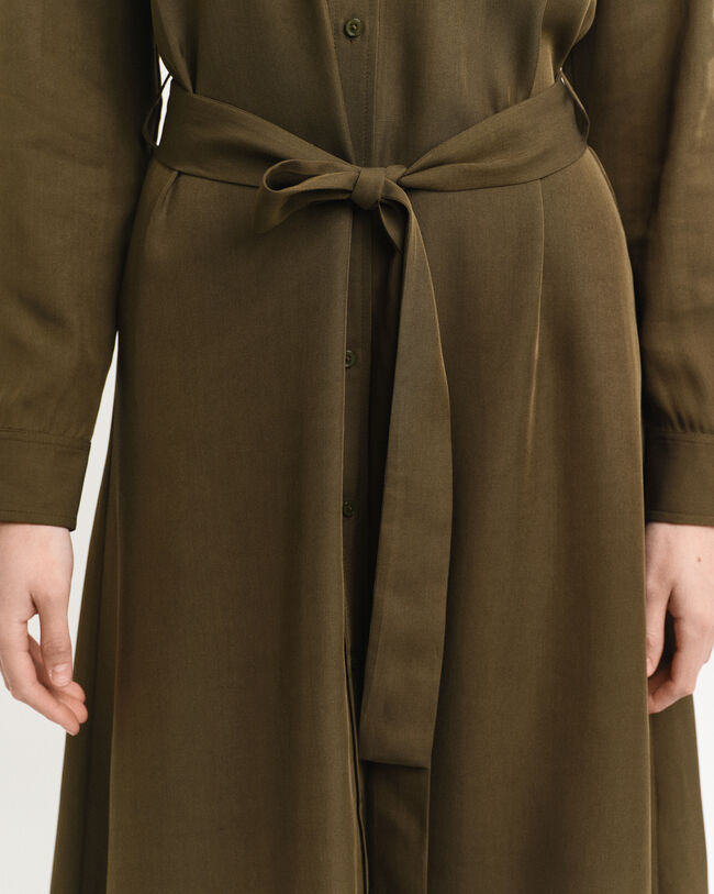 Vestido-camisa com bolsos