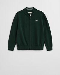 Casaco de malha de algodão com fecho de correr Shield Kids