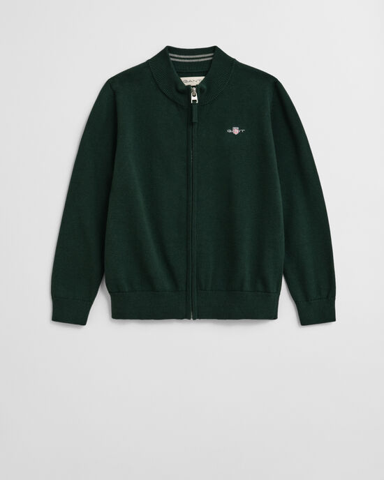 Casaco de malha de algodão com fecho de correr Shield Kids