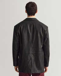 Blazer em pele oversized