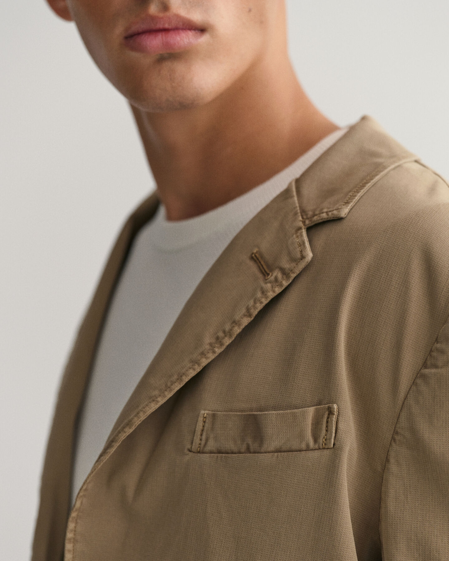 Blazer de fato em algodão