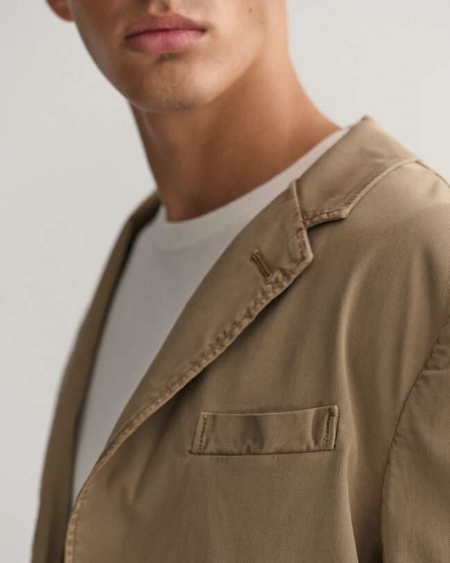 Blazer de fato em algodão