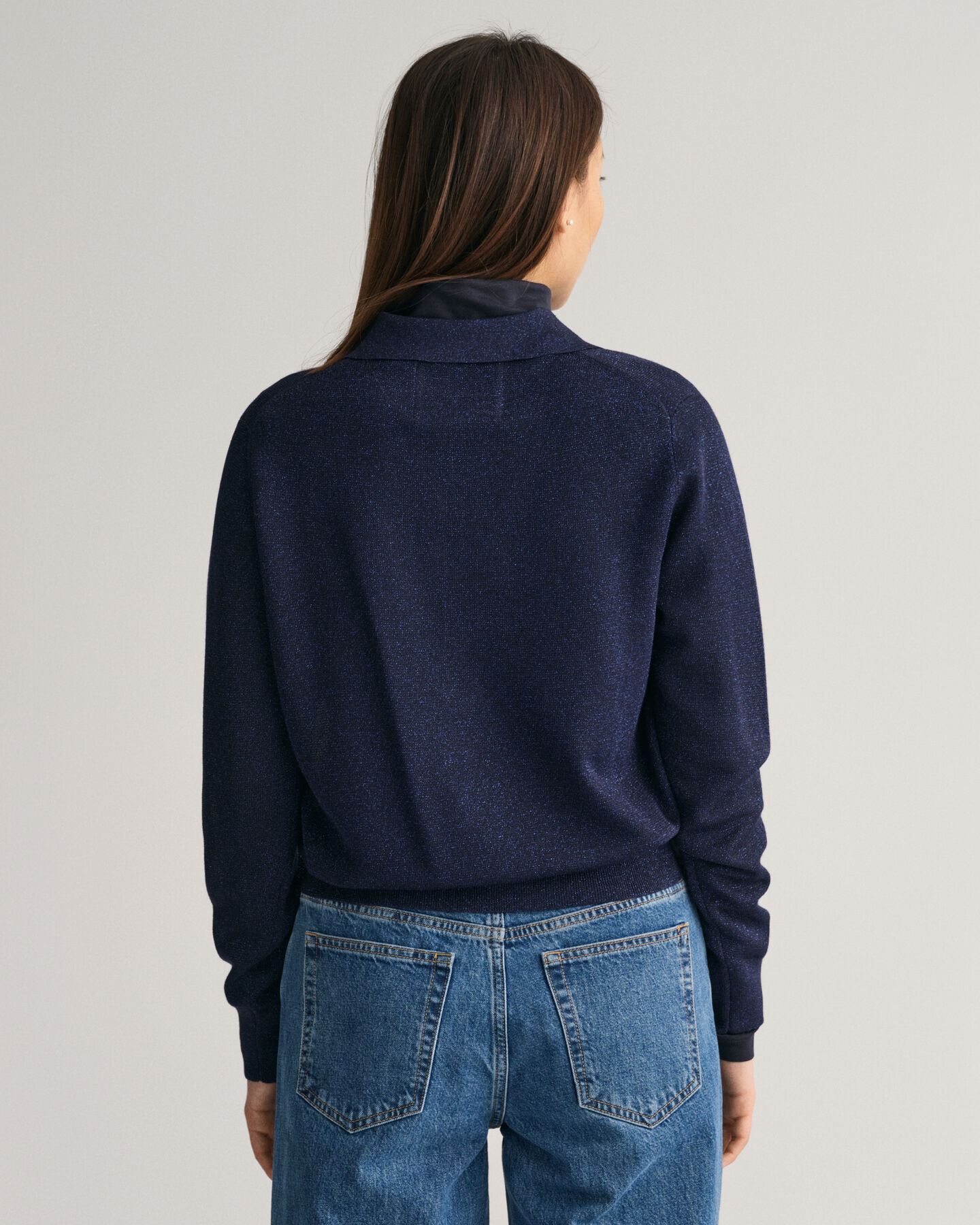 Pulover de malha Metallic Polo