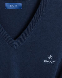 Sweatshirt com decote em V de algod&atilde;o Classic