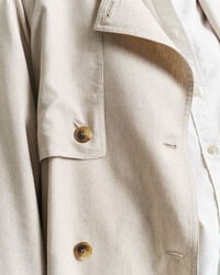 Gabardina em mistura de linho