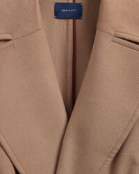 Sobretudo com cinto em mistura de lã