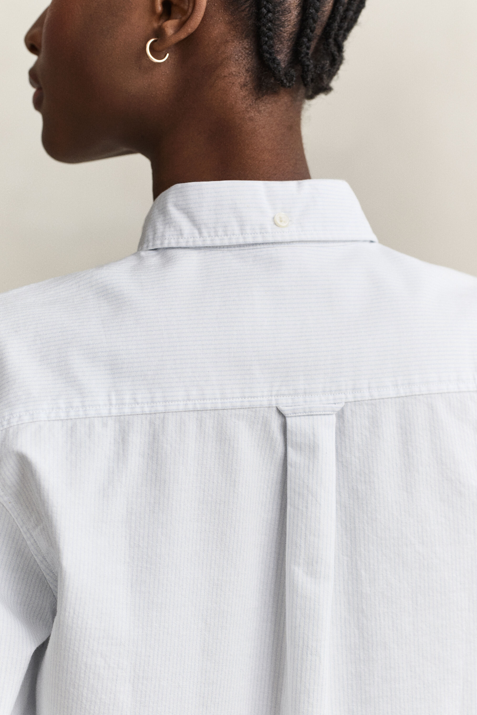 Camisa Oxford às riscas Classic
