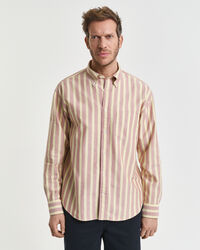 Camisa Oxford Heritage às riscas relaxed fit