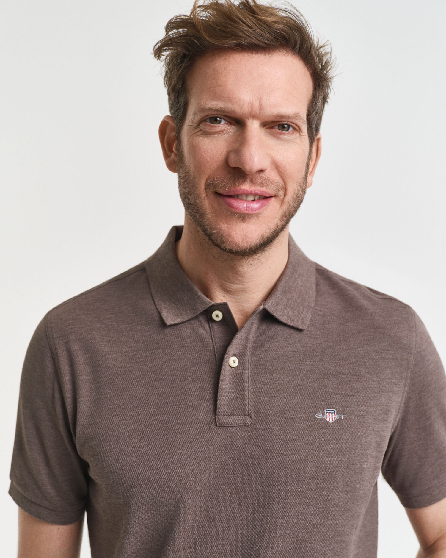 Polo em algodão piqué Shield regular fit